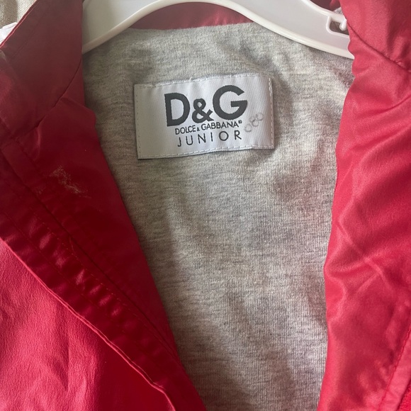D&G Kids Red Jacket with White Accents - Picture 3 of 7